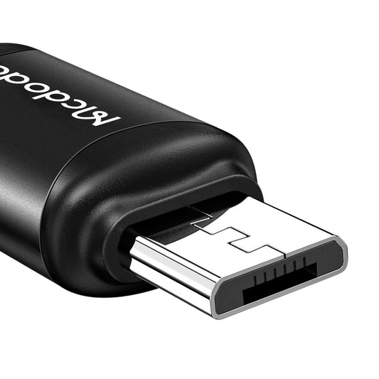 Adaptor Date si Incarcare USB-C - microUSB McDodo OT-7690, Negru