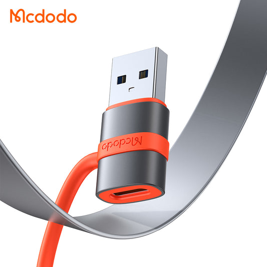 Adaptor Date si Incarcare USB-C - USB-A McDodo OT-3800, Gri