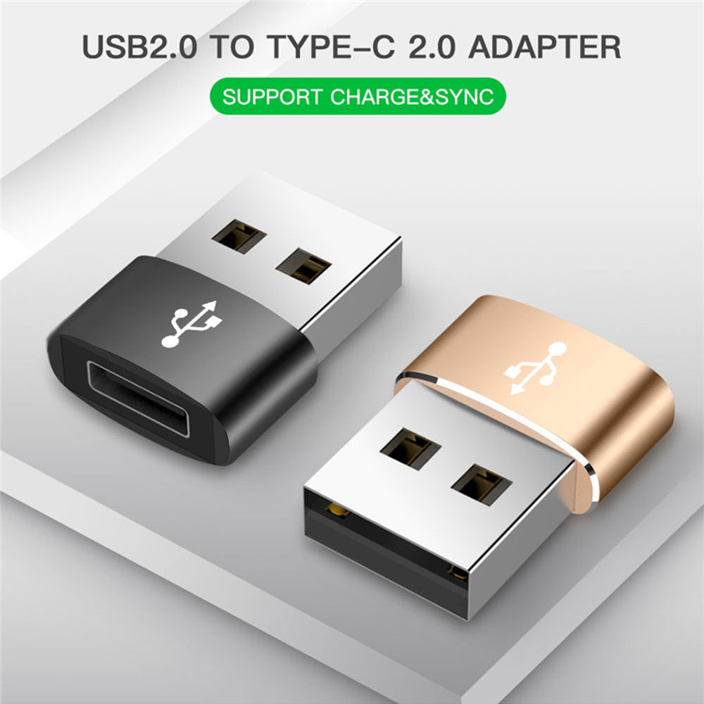 Adaptor Date si Incarcare USB-C - USB-A Techsuit, Negru