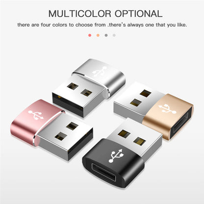 Adaptor Date si Incarcare USB-C - USB-A Techsuit, Negru