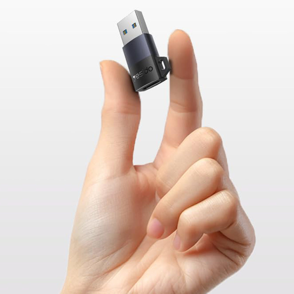 Adaptor Date si Incarcare USB-C - USB-A Yesido GS34, Gri