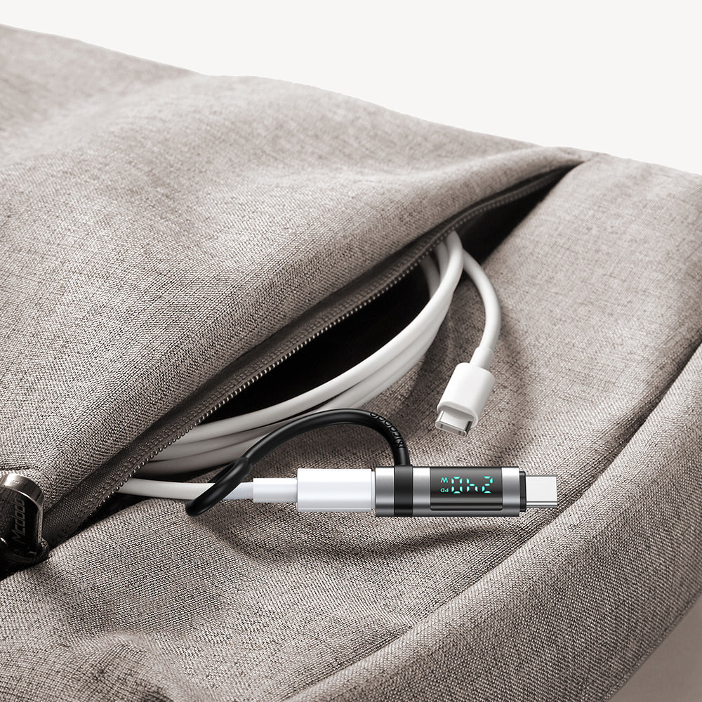 Adaptor Date si Incarcare USB-C - USB-C McDodo OT-2620 Pigeon Display, Negru