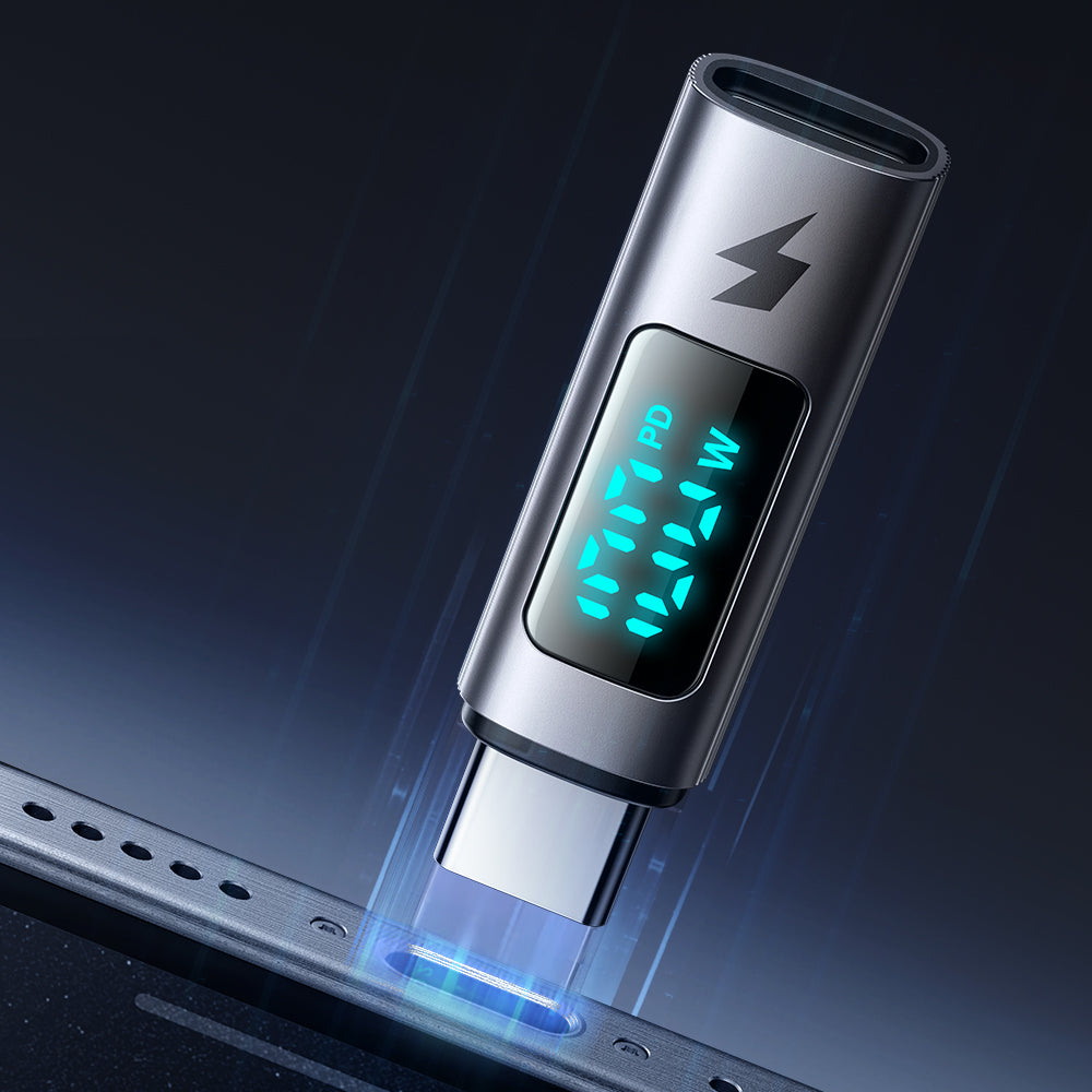 Adaptor Date si Incarcare USB-C - USB-C McDodo OT-6090 Wales Display, Negru