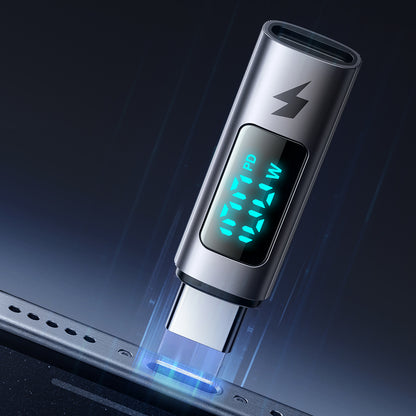 Adaptor Date si Incarcare USB-C - USB-C McDodo OT-6090 Wales Display, Negru