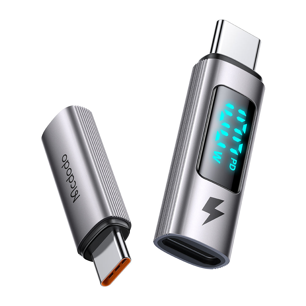 Adaptor Date si Incarcare USB-C - USB-C McDodo OT-6090 Wales Display, Negru