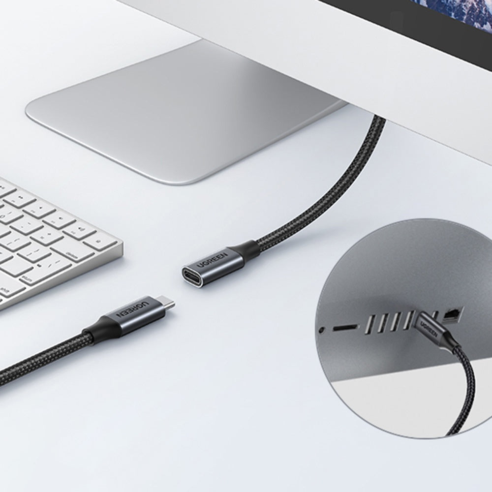 Prelungitor USB-C UGREEN US372 (45191), 1m, Negru