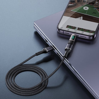 Adaptor Date si Incarcare USB-C - USB-C Yesido GS24 Display, Gri