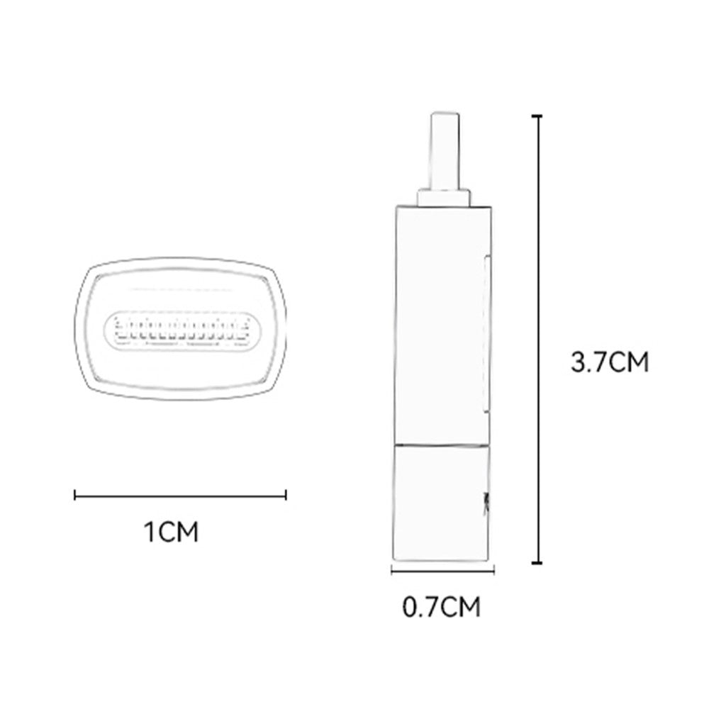 Adaptor Date si Incarcare USB-C - USB-C Yesido GS24 Display, Gri