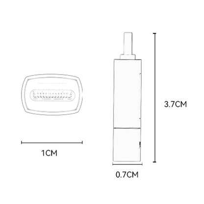 Adaptor Date si Incarcare USB-C - USB-C Yesido GS24 Display, Gri