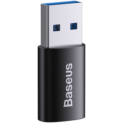 Adaptor Date si Incarcare USB-C - USB-A Baseus Ingenuity, Negru ZJJQ000101