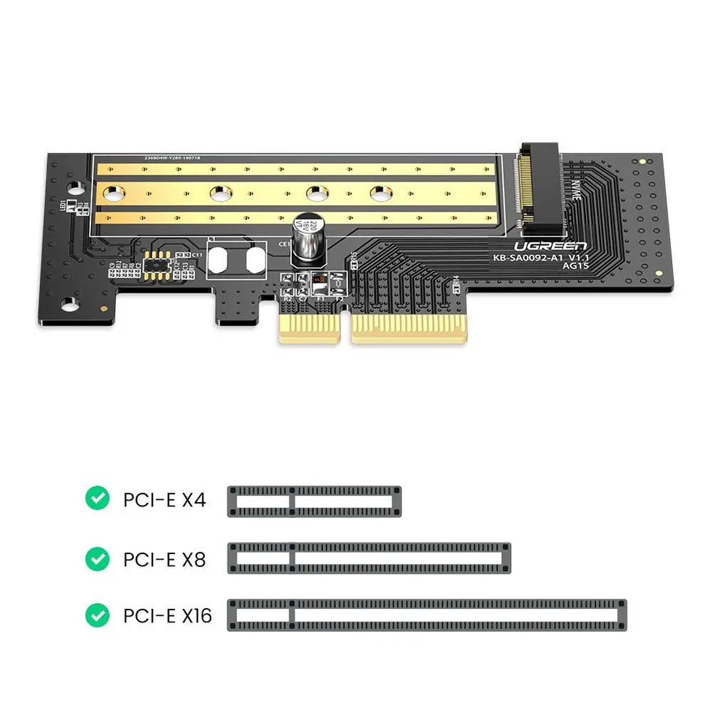 Adaptor Interfata SSD UGREEN CM302 (70503), NVMe M.2 - PCIe 3.0 X4