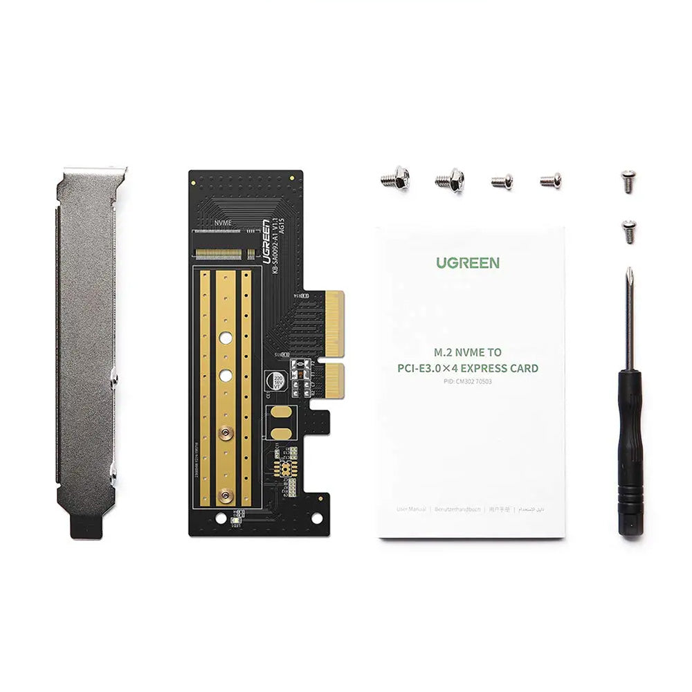 Adaptor Interfata SSD UGREEN CM302 (70503), NVMe M.2 - PCIe 3.0 X4