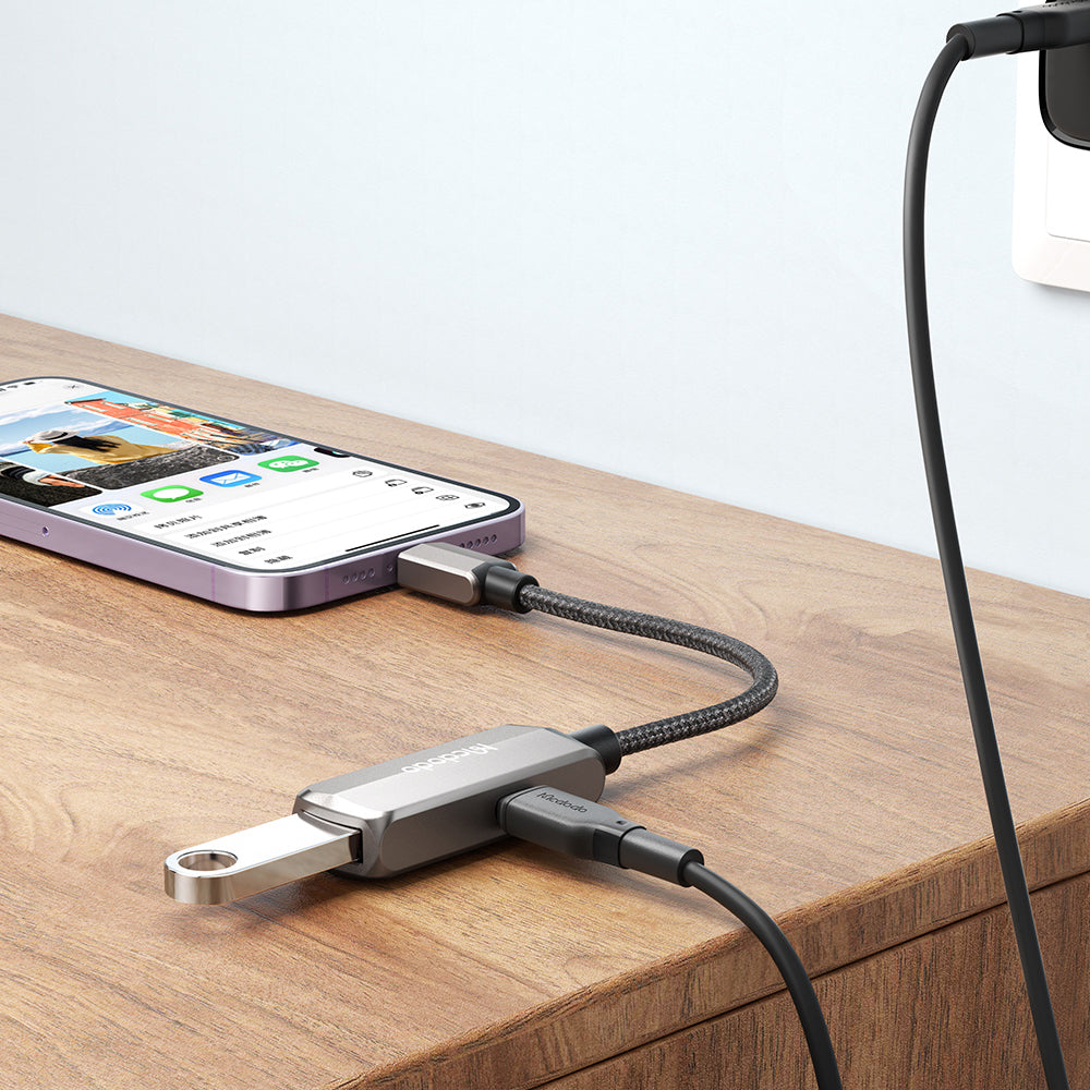 Adaptor OTG Lightning - USB-A McDodo CA-2690, Gri