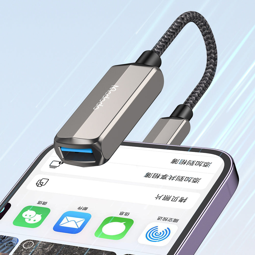 Adaptor OTG Lightning - USB-A McDodo CA-2690, Gri