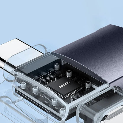 Adaptor OTG Lightning / USB-C - USB-A Yesido GS35, Gri