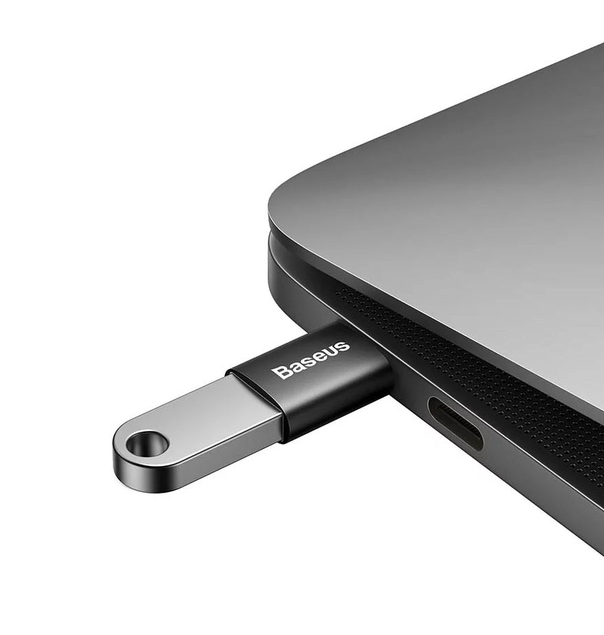 Adaptor OTG USB-A - USB-C Baseus Ingenuity, Negru