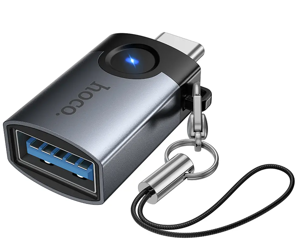 Adaptor OTG USB-C - USB-A HOCO UA46C, Gri
