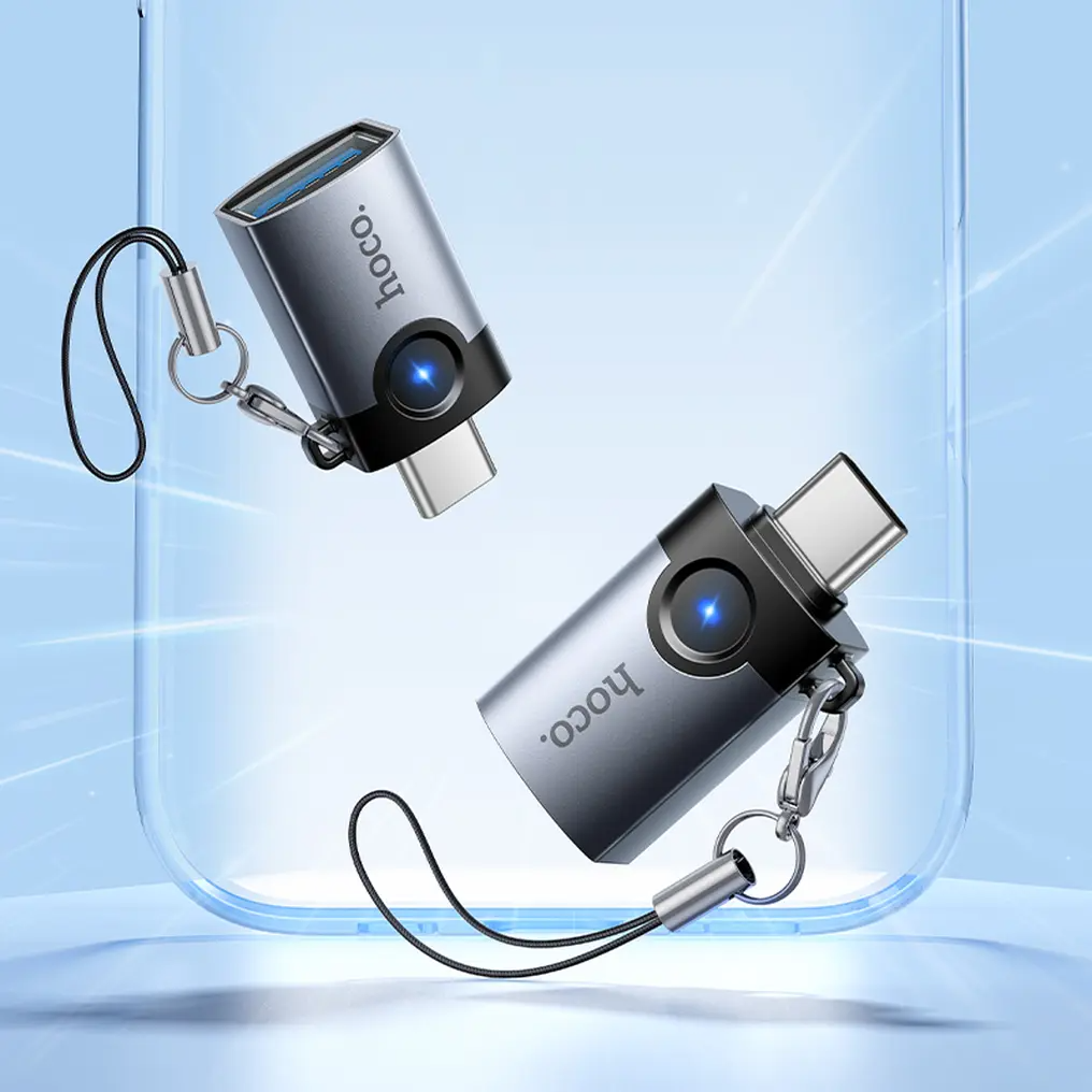 Adaptor OTG USB-C - USB-A HOCO UA46C, Gri