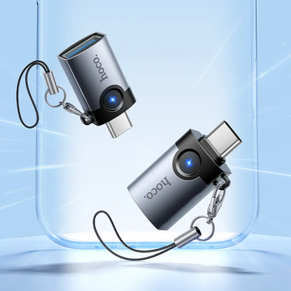 Adaptor OTG USB-C - USB-A HOCO UA46C, Gri