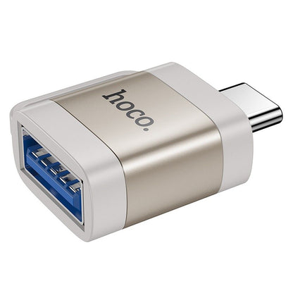 Adaptor OTG USB-C - USB-A HOCO UA31C, Gri