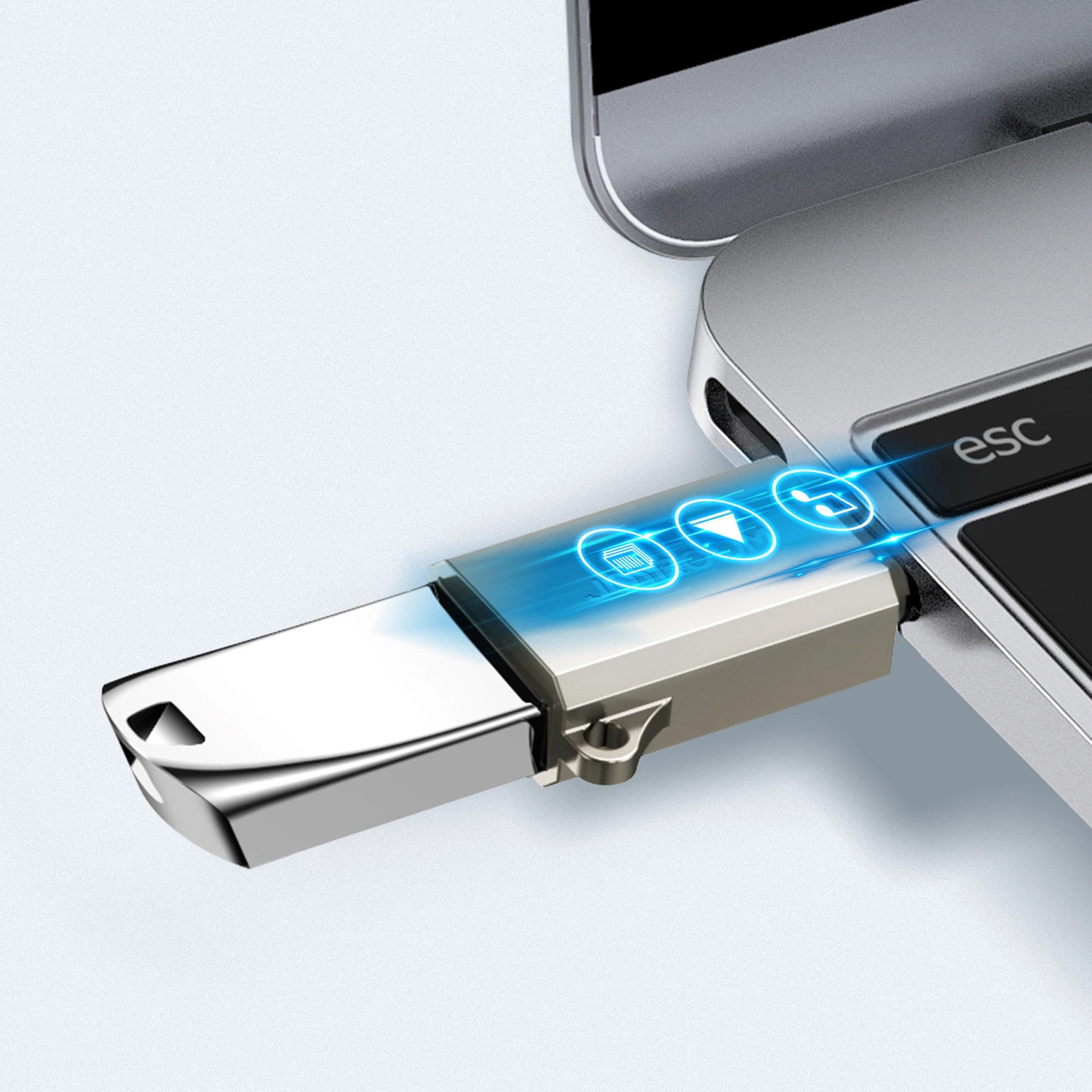 Adaptor OTG USB-C - USB-A Joyroom S-H151, Argintiu