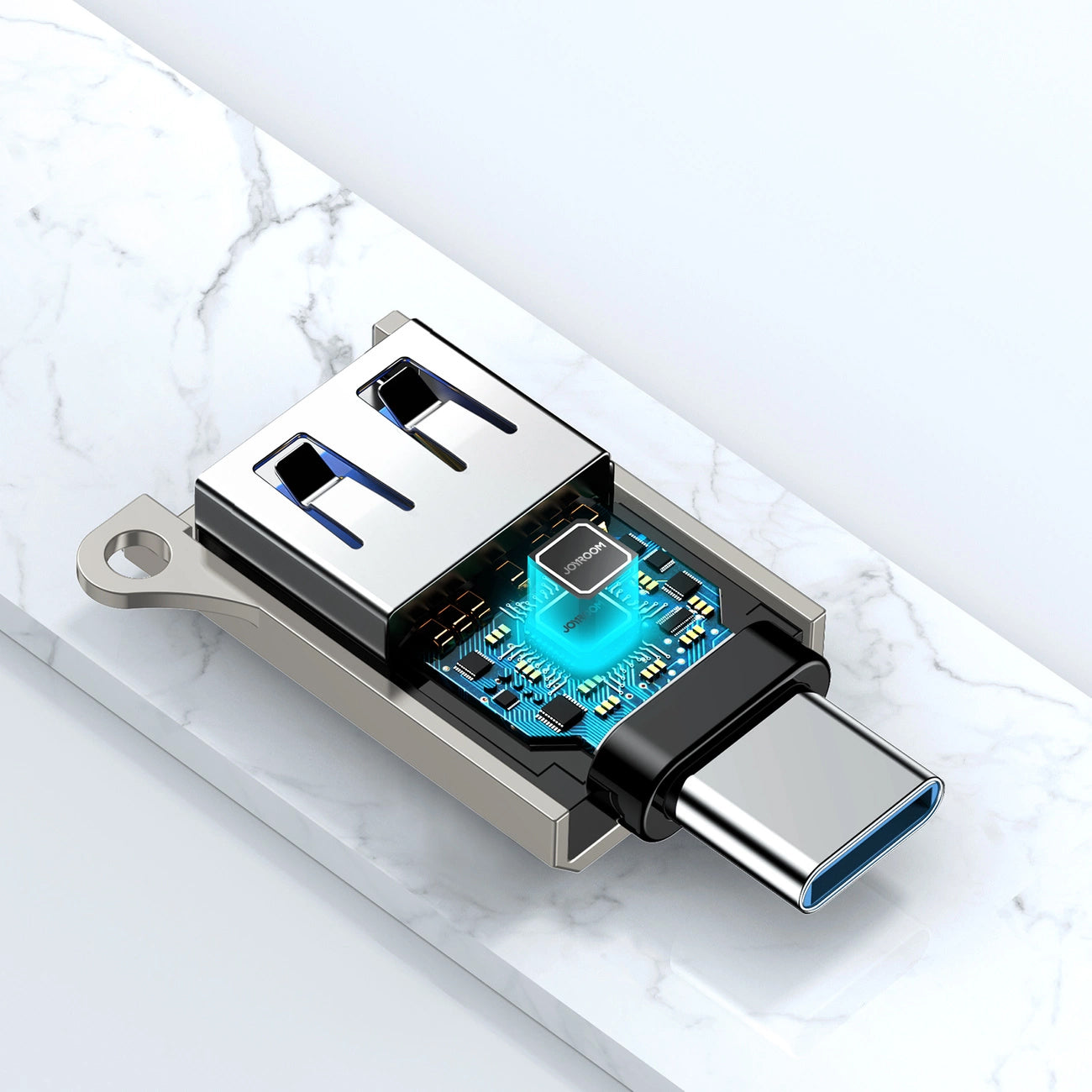 Adaptor OTG USB-C - USB-A Joyroom S-H151, Argintiu