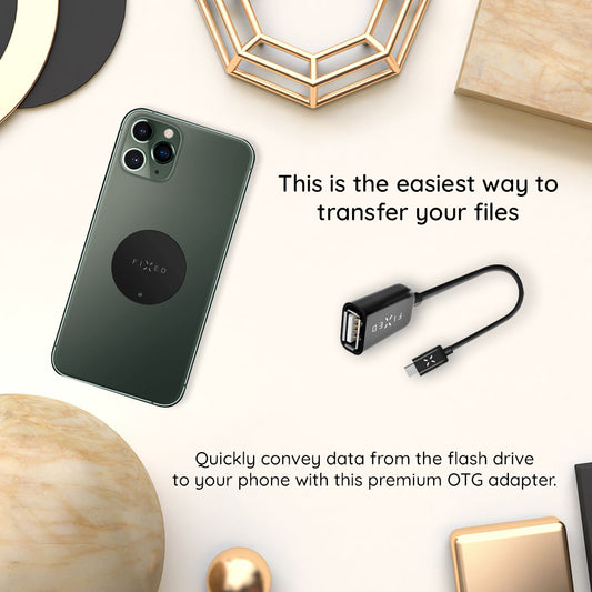 Adaptor OTG USB-C - USB-A Fixed, Negru