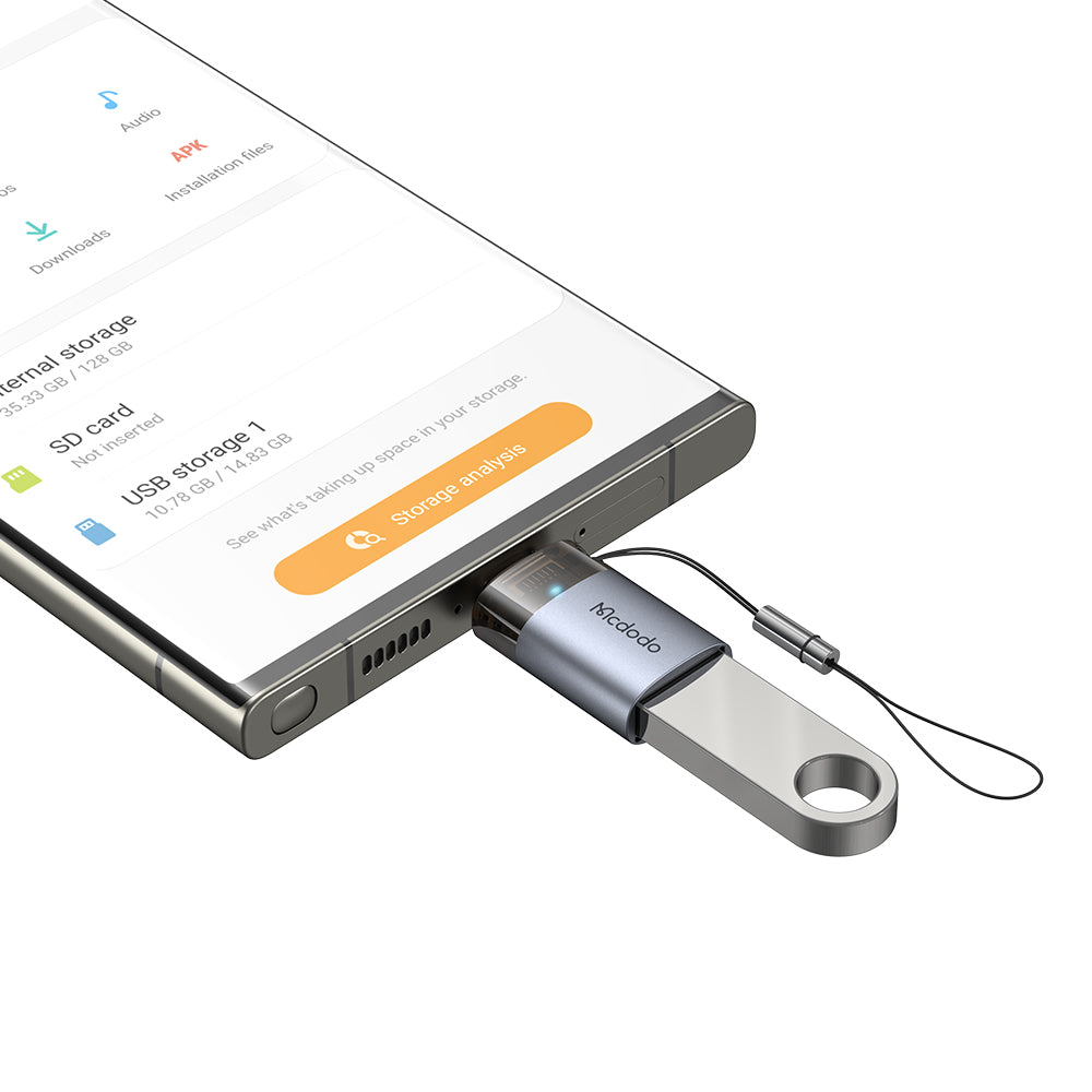 Adaptor OTG USB-C - USB-A McDodo OT-7400, Negru