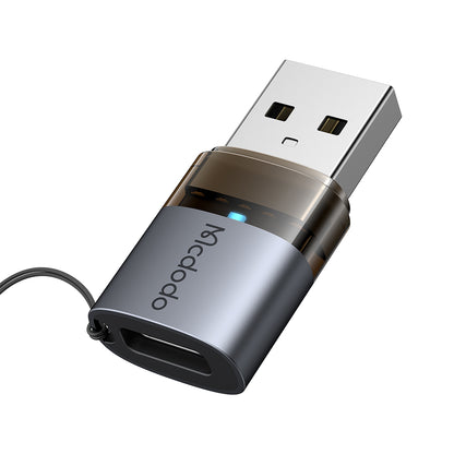 Adaptor Date si Incarcare USB-C - USB-A McDodo OT-7580, Negru