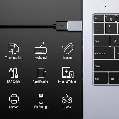 Adaptor OTG USB-C - USB-A Techsuit A8 SlateVolt, Gri
