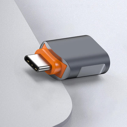 Adaptor OTG USB-C - USB-A Techsuit A9 SlateVolt, Gri Portocaliu