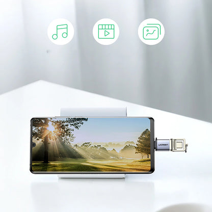 Adaptor OTG USB-C - USB-A UGREEN US270 (50283), Gri