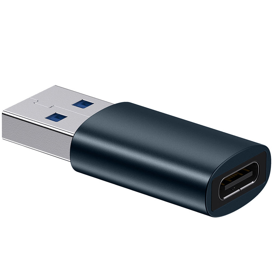 Baseus Ingenuity USB-C - USB-A Adapter do ładowania i transmisji danych, niebieski ZJJQ000103