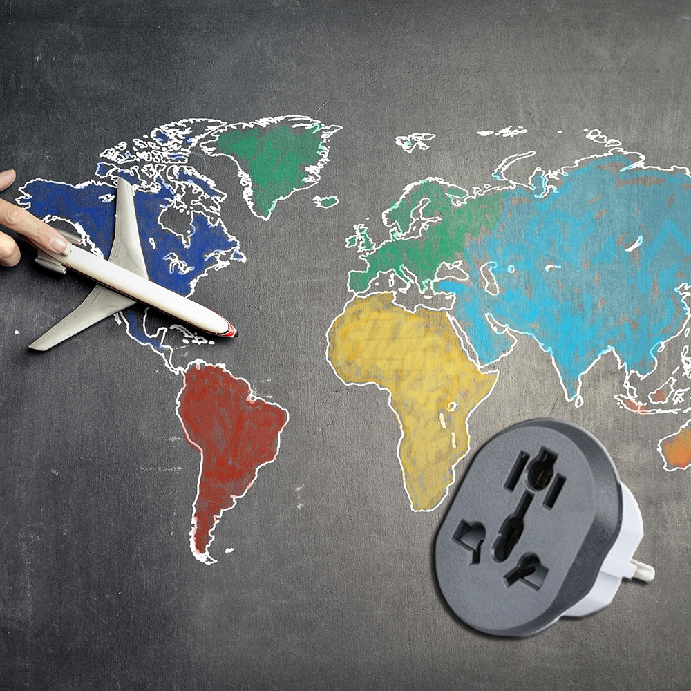 Adaptor Retea Techsuit C529 UK / US / AU - EU, Alb