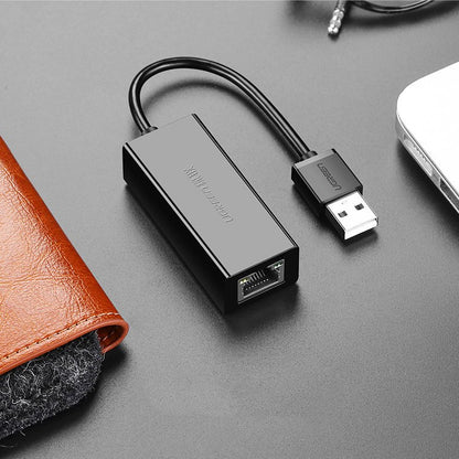 Placa Retea UGREEN CR110, RJ45, USB, Negru