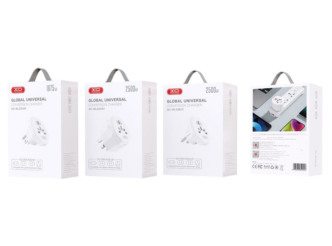 Adaptor Retea XO Design WL23 US / UK / AU / FI / CN - Europa, Alb