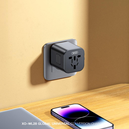 Adaptor Retea XO Design WL28 Travel US / UK / AU / CN / EU, Negru