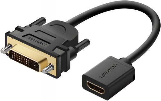 Adaptor Video UGREEN 20118, HDMI - DVI, 1080P, Negru