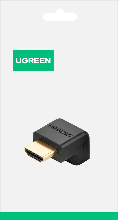 Adaptor Video UGREEN HD112 Down Angle, HDMI - HDMI, 4K, Negru