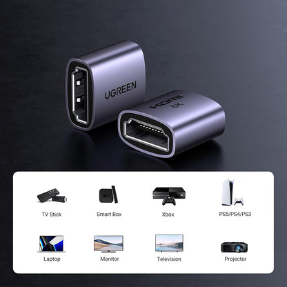 Adaptor Video UGREEN HD159 (90592), HDMI - HDMI, 8K, Gri