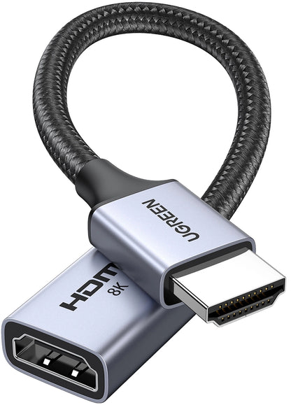 Adaptor Video UGREEN HD165, HDMI - HDMI, 8K, Gri