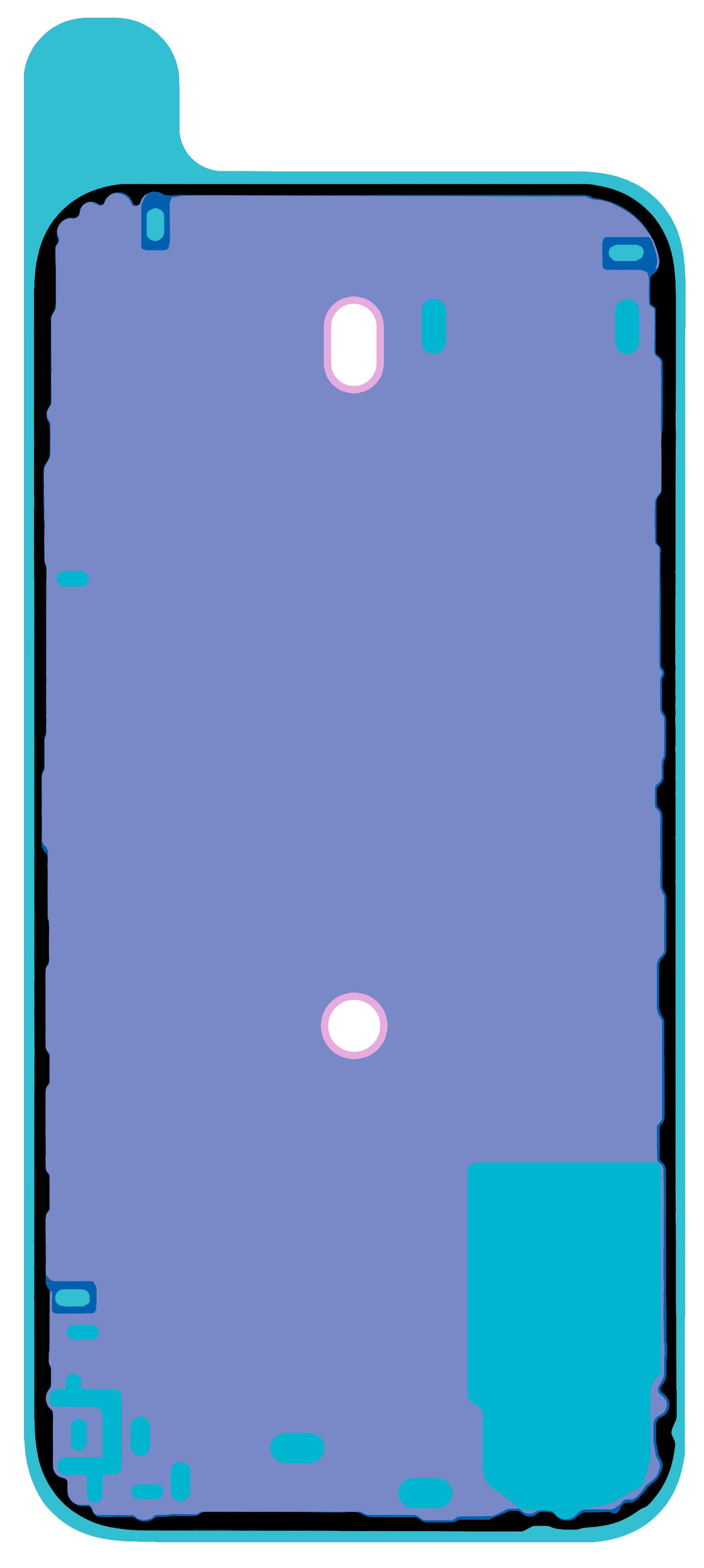 Adeziv Capac Baterie Apple iPhone 16 Plus, Service Pack 923-11070