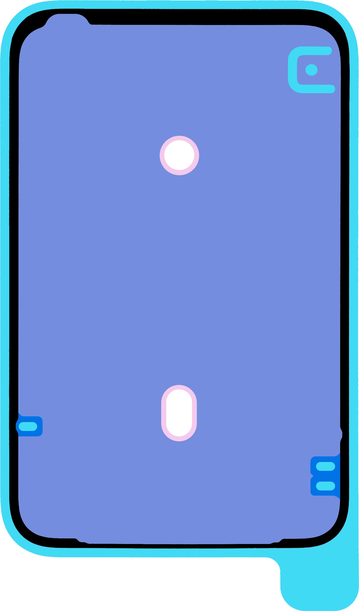 Adeziv Capac Baterie Apple iPhone 17 Pro Max, Service Pack 923-12859