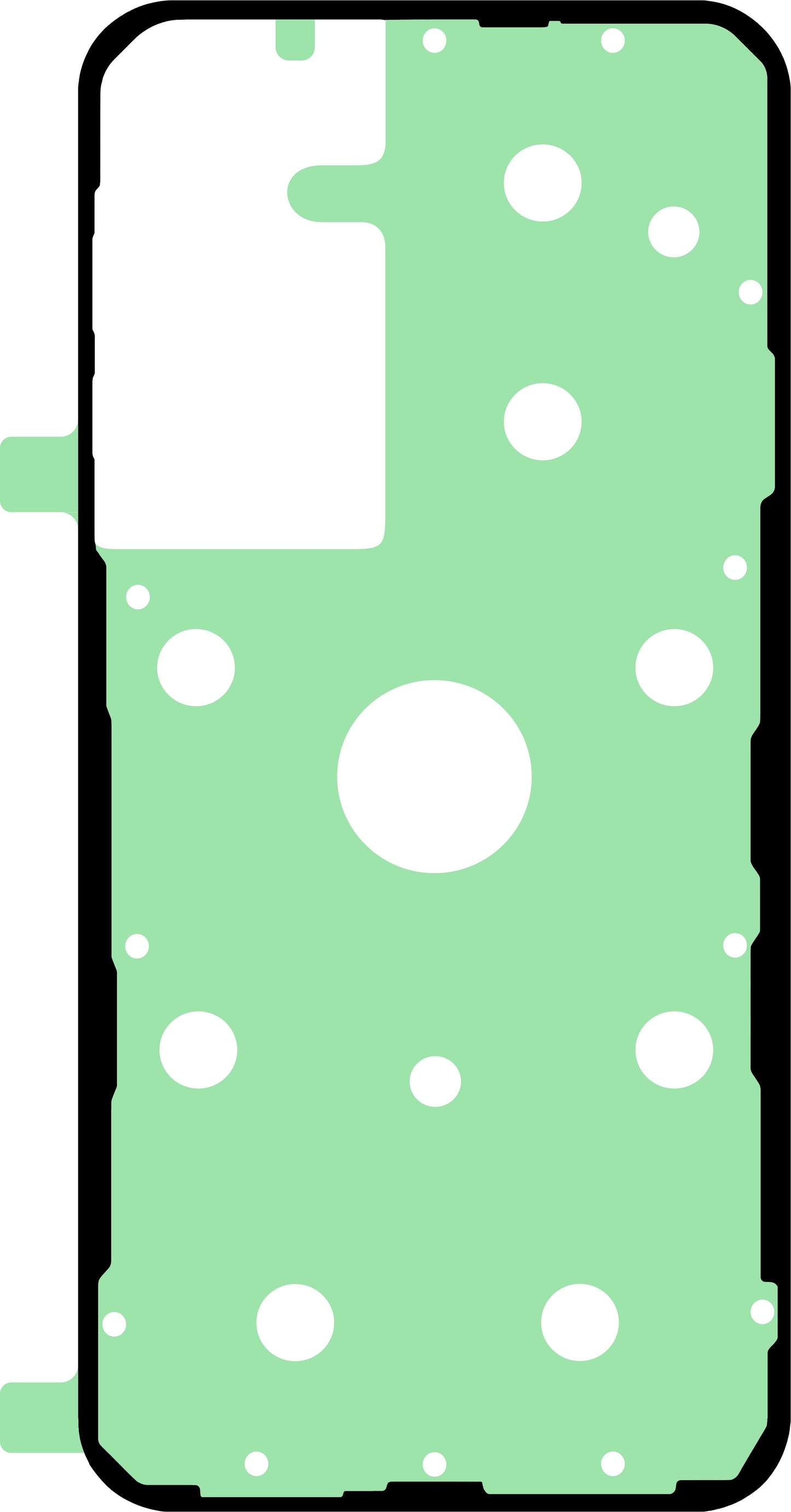 Adeziv Capac Baterie Samsung Galaxy A55 5G A556, Service Pack GH02-25681A