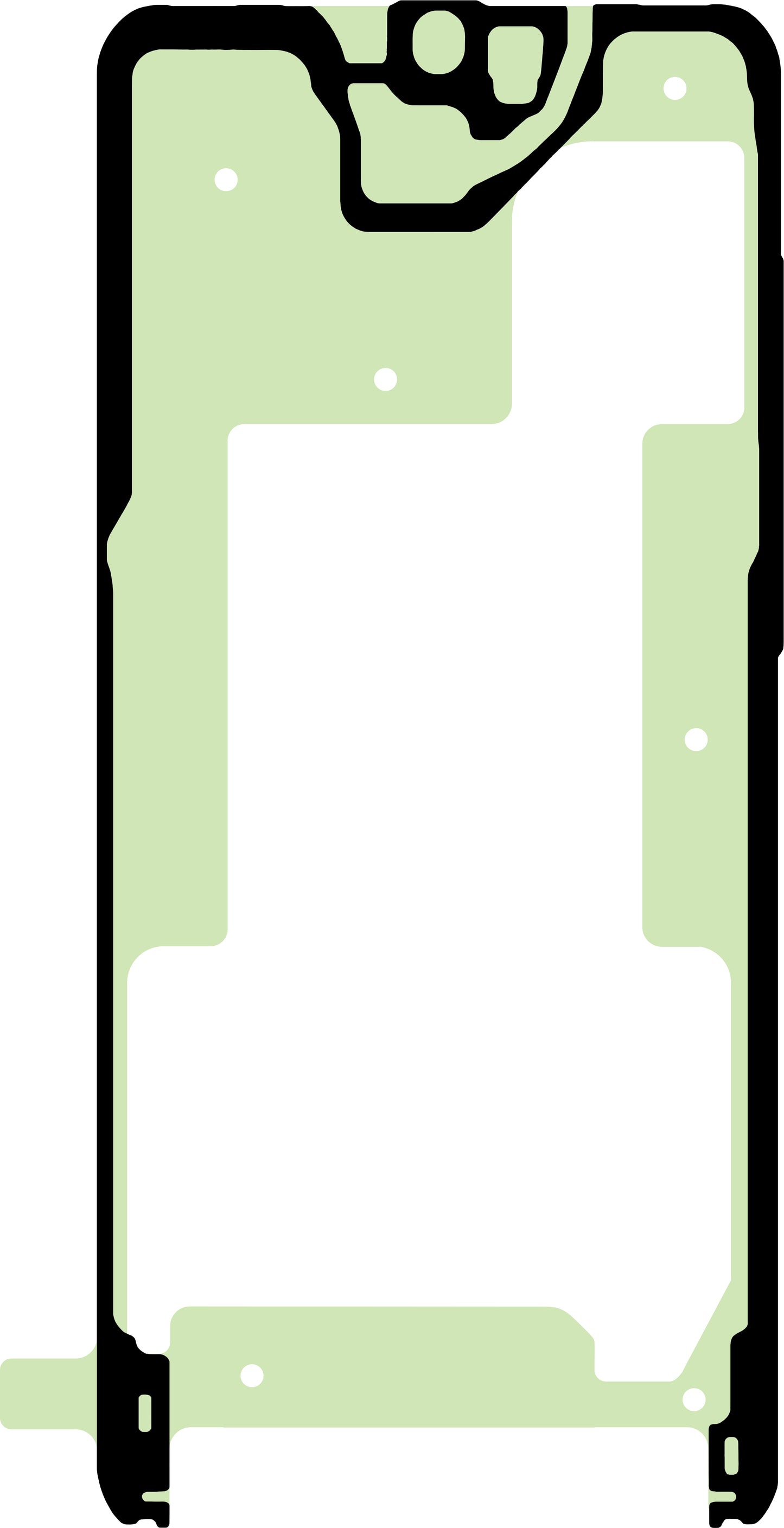 Adeziv Display Samsung Galaxy S20+ 5G G986 / S20+ G985, Service Pack GH02-19782A