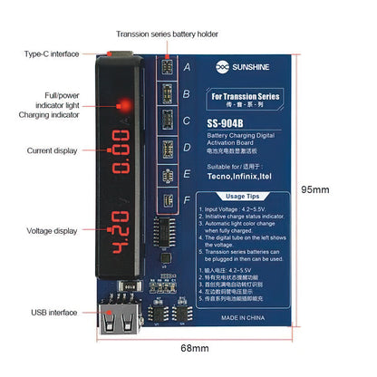 Alimentator Placa Sunshine SS-904B pentru TECNO / Infinix / Itel Series, 2in1