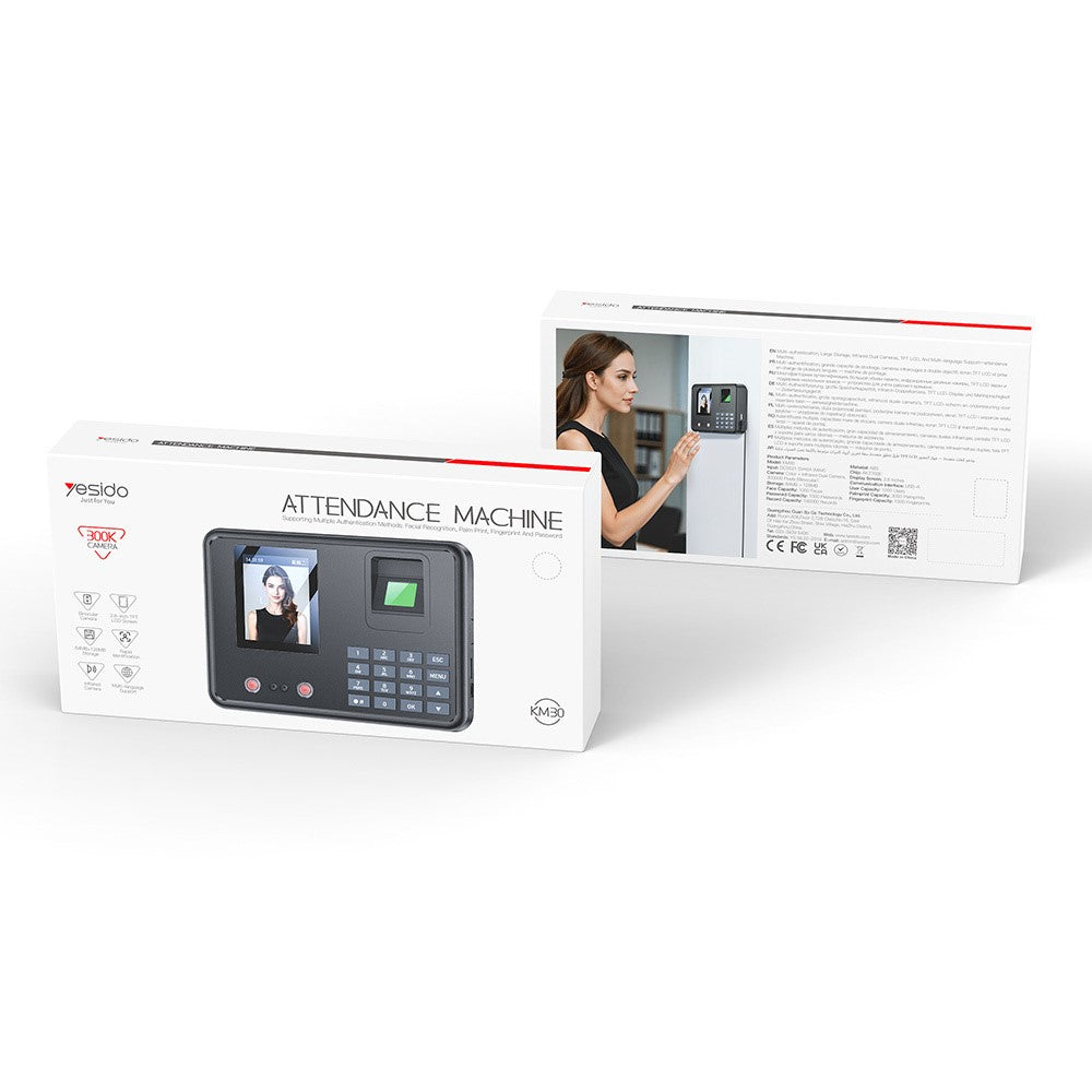 Aparat Pontaj Biometric Yesido KM30, Negru
