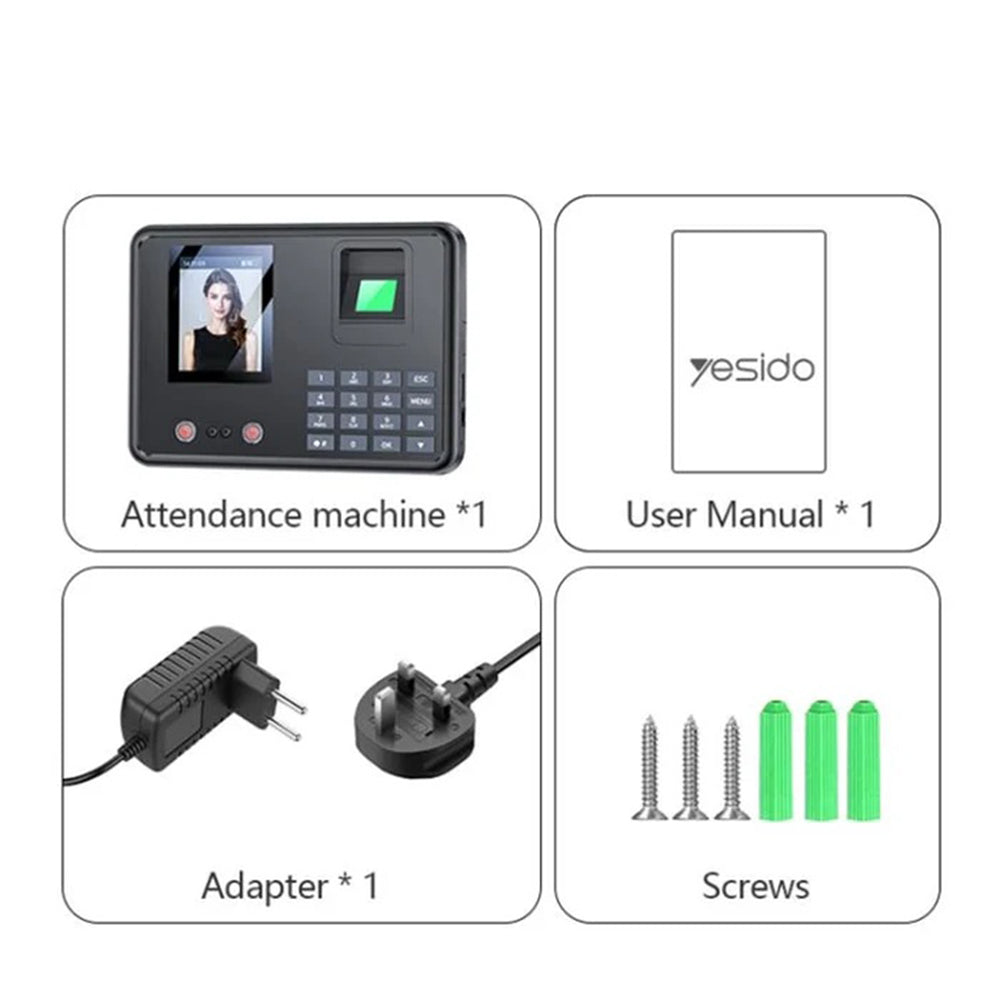 Aparat Pontaj Biometric Yesido KM30, Negru