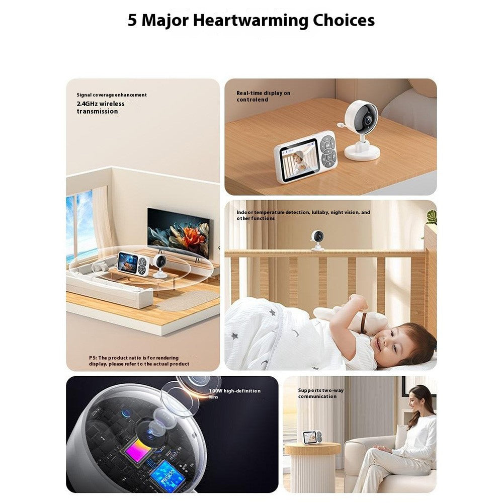 Baby Monitor Yesido KM26, Wi-Fi, Alb