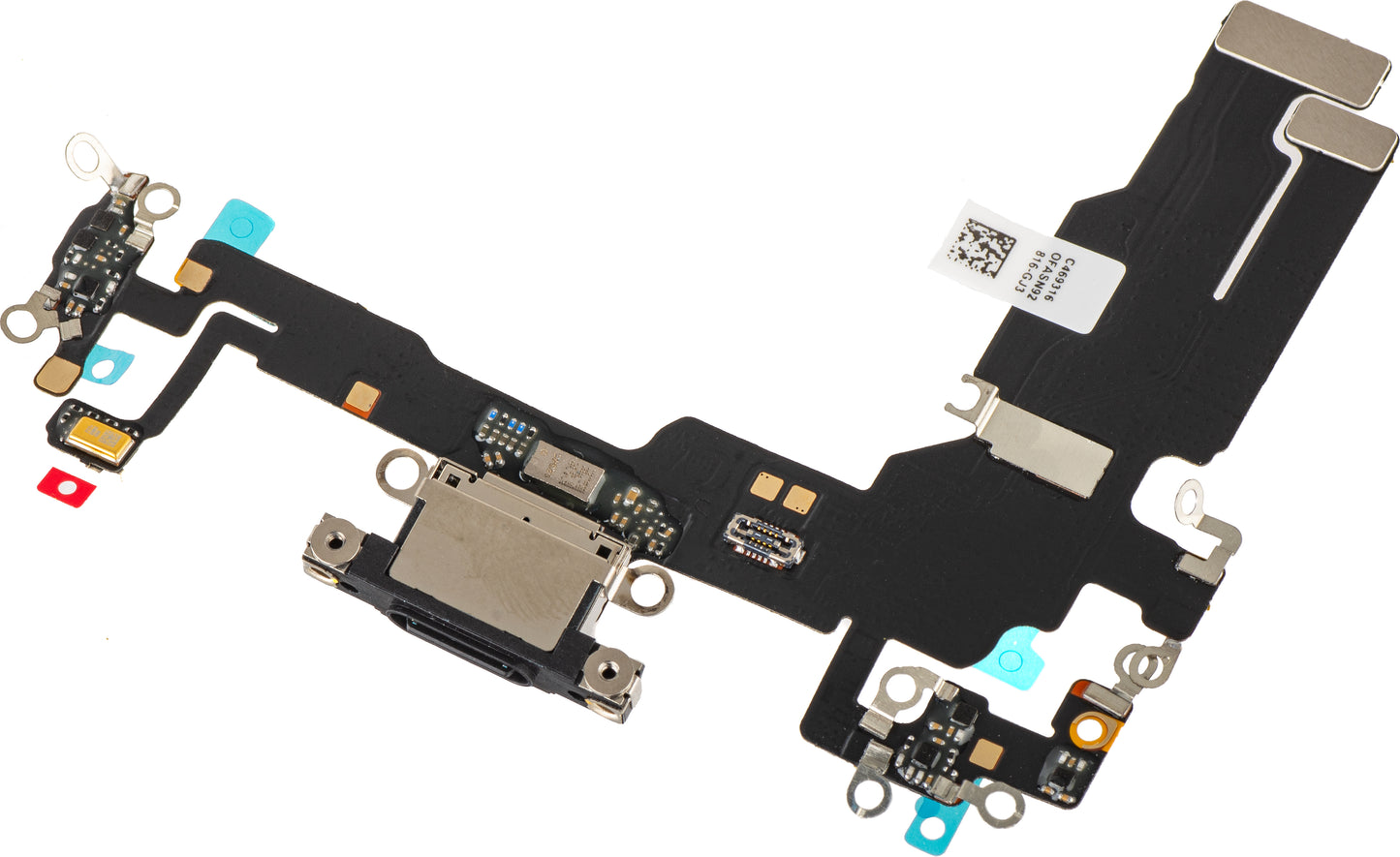 Banda cu Conector Incarcare - Microfon Apple iPhone 15, Negru